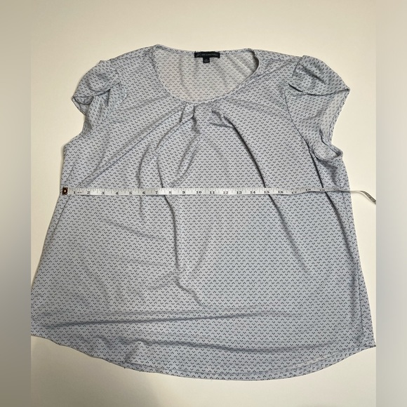 ADRIANNA PAPELL gray blouse top shirt size XL - Picture 4 of 7